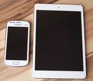 ipad und Samsung handy