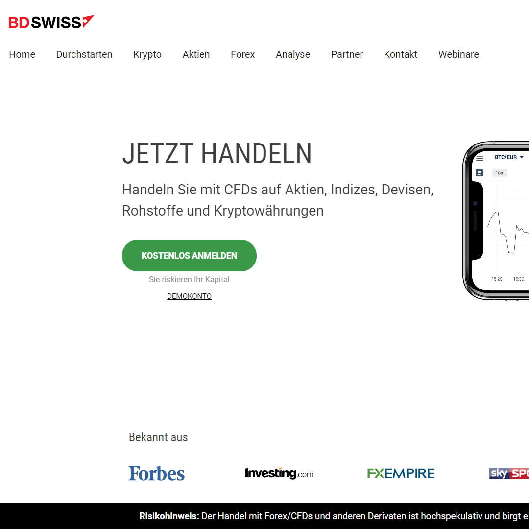 bdswiss homepage